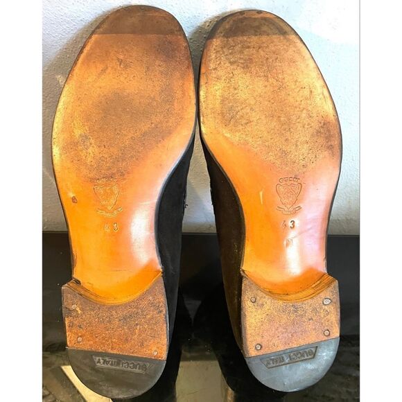 Gucci Black Suede Leather Trimmed Bit Men’s Loafers Made in Italy Size 43/9.5 M - Picture 15 of 15